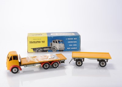 Lot 87 - A Shackleton Toys Mechanical Foden FG6 Platform Lorry & Trailer