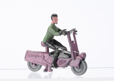 Lot 93 - A Scarce Agasee Ltd Brockhouse Corgi Scooter With Rider