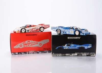 Lot 117 - Minichamps 1:18 Scale Porsche 956L Models
