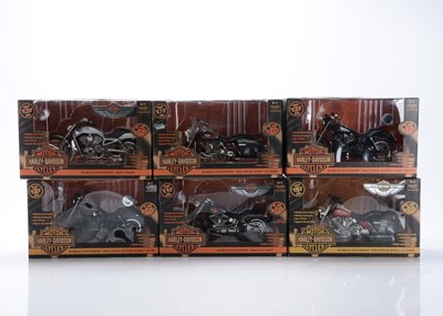 Lot 136 - Ertl 1:10 Scale Harley-Davidson Motorcycles