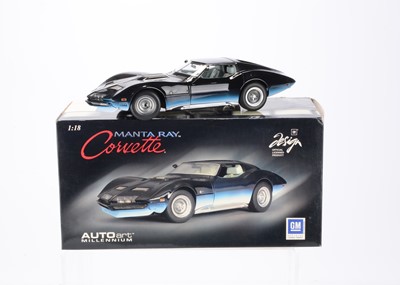 Lot 151 - AUTOart Millennium Series 1:18 Scale Chevrolet Corevette Manta Ray 1968