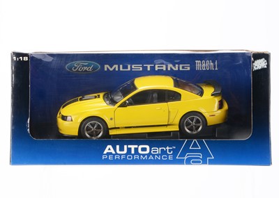 Lot 152 - AUTOart Performance Series 1:18 Scale Ford Mustang Mach 1 2004 (Screaming Yellow)