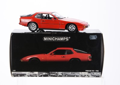 Lot 155 - Minichamps 1:18 Scale Porsche 924 1985 (Red)