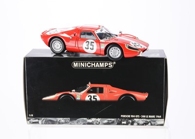 Lot 158 - Minichamps 1:18 Scale Porsche 904 GTS 24h Le Mans 1964 (Muller/Sage)