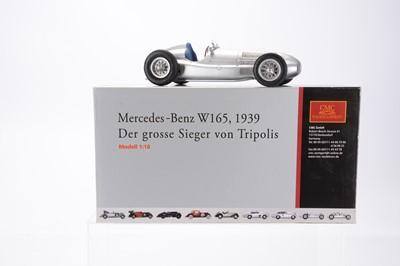 Lot 175 - A CMC 1:18 Scale Mercedes-Benz W165 1939 Tripolis GP Winner