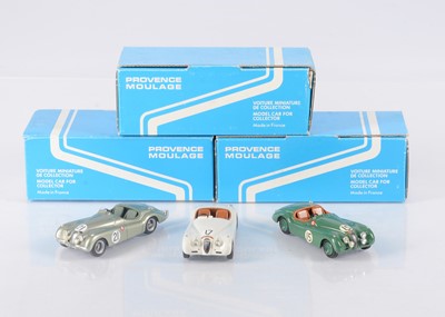 Lot 220 - Ian Burkinshaw & Tim Dyke Built 1:43 Scale Resin Jaguar XK 120 Models