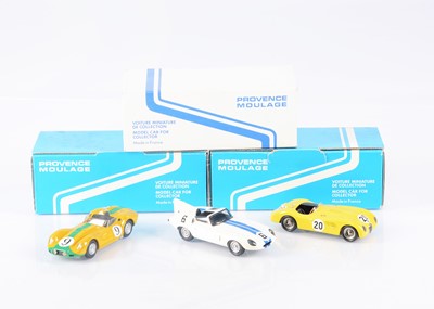 Lot 221 - Kit Built 1:43 Scale Resin Jaguar Models