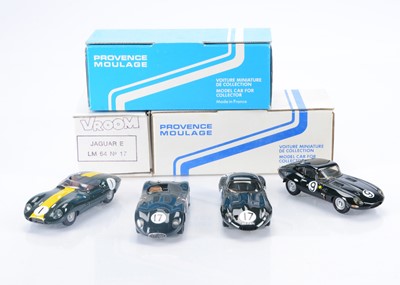 Lot 222 - Kit Built 1:43 Scale Resin Jaguar Models