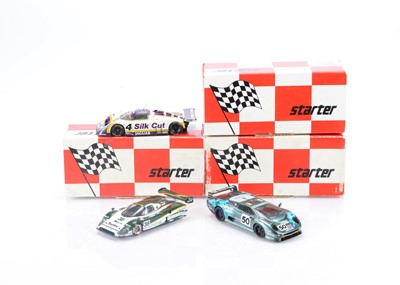 Lot 223 - Ian Burkinshaw Built 1:43 Scale Resin Jaguar Models