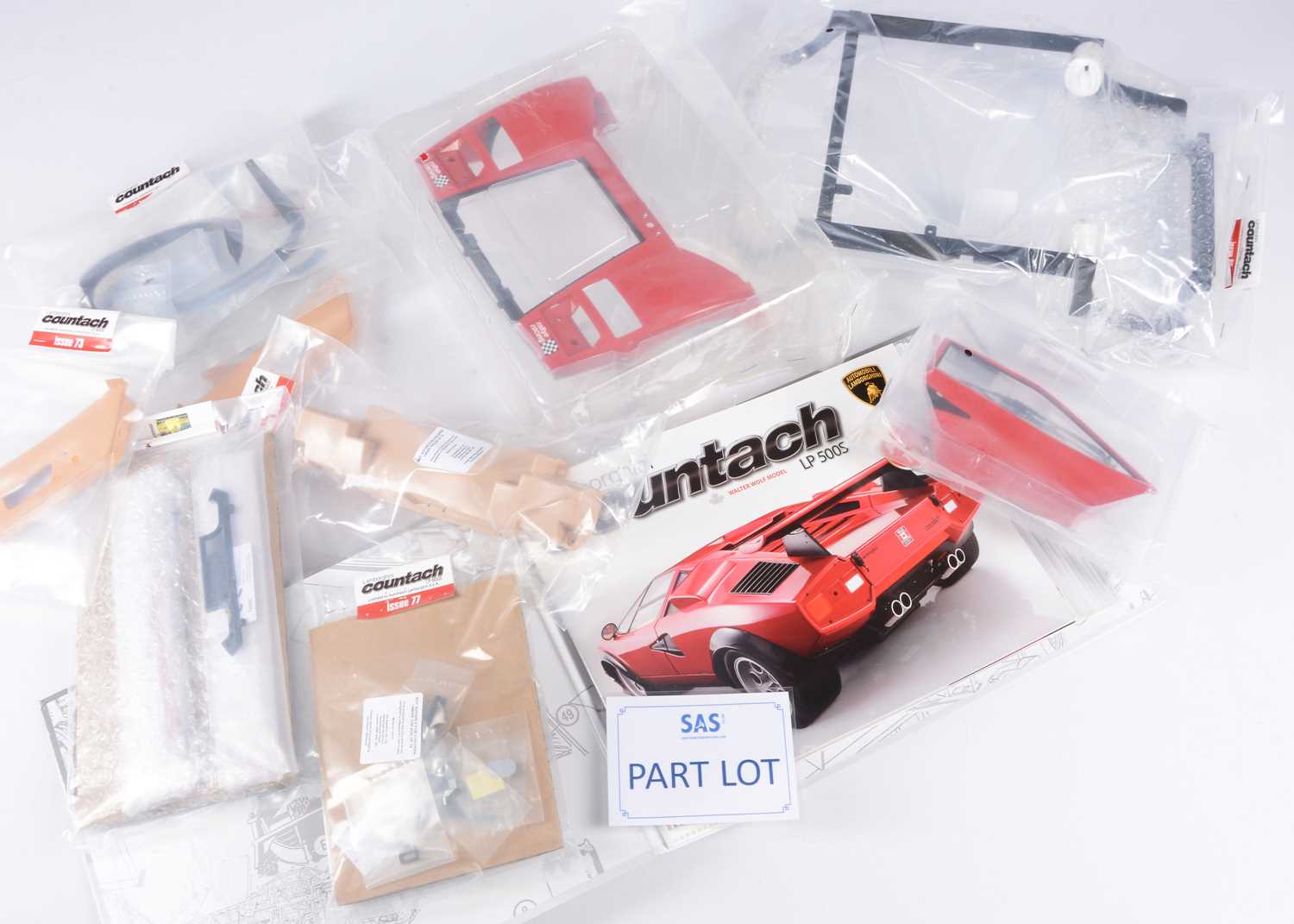 Lot 235 - DeAgostini 1:8 Scale Lamborghini Countach LP 500S Partworks Kit
