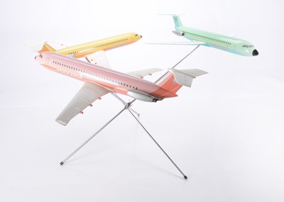 Lot 282 - Space Models Ltd BAC 111 Court Line Three Aircraft Model Display