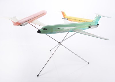 Lot 282 - Space Models Ltd BAC 111 Court Line Three Aircraft Model Display
