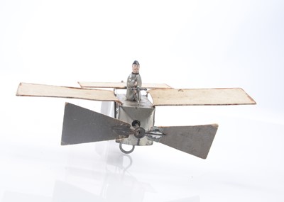 Lot 294 - An Staudt Clockwork Louis Bleriot's Monoplane c.1910