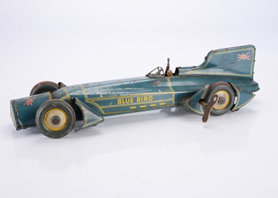 Lot 305 - A Gunthermann Tinplate Clockwork 'Captain Campbell's Blue Bird' Land Speed Record Car