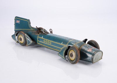 Lot 305 - A Gunthermann Tinplate Clockwork 'Captain Campbell's Blue Bird' Land Speed Record Car