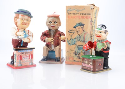 Lot 310 - Japanese Battery-Operated Novelty Figural Tinplate Toys