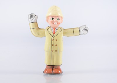 Lot 315 - A T.N Nomura (Japan) Tinplate Clockwork Road Traffic Controller