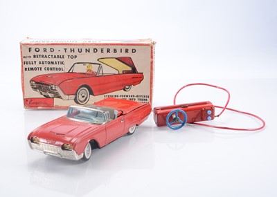 Lot 325 - A Cragstan/Yonezawa (Japan) Tinplate Remote Control Ford-Thunderbird