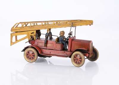 Lot 330 - A Distler Tinplate Clockwork Fire Engine No.1614