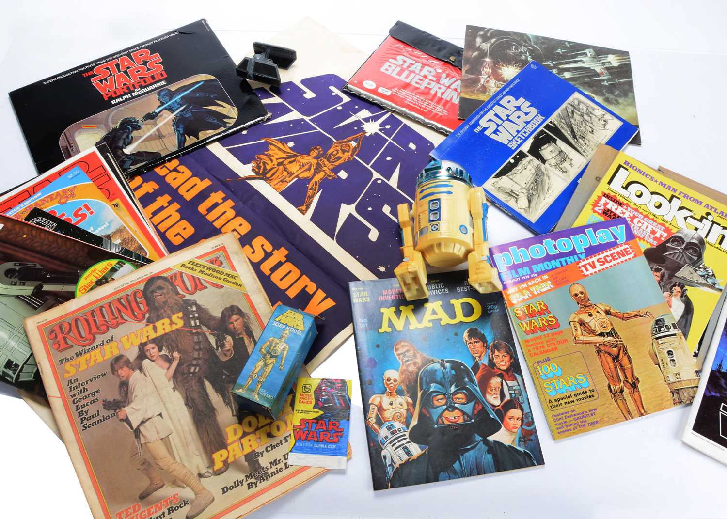 Lot 348 - Vintage Star Wars Toys, Books & Ephemera