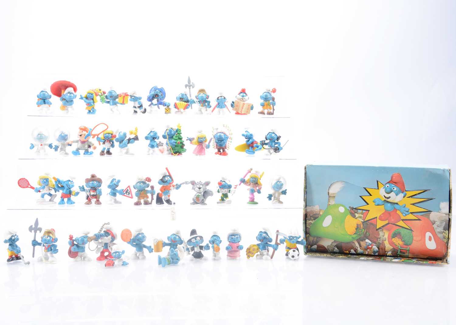 Lot 378 - 1970's-90's Schleich & Bully Smurfs