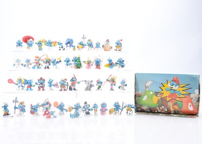 Lot 378 - 1970's-90's Schleich & Bully Smurfs