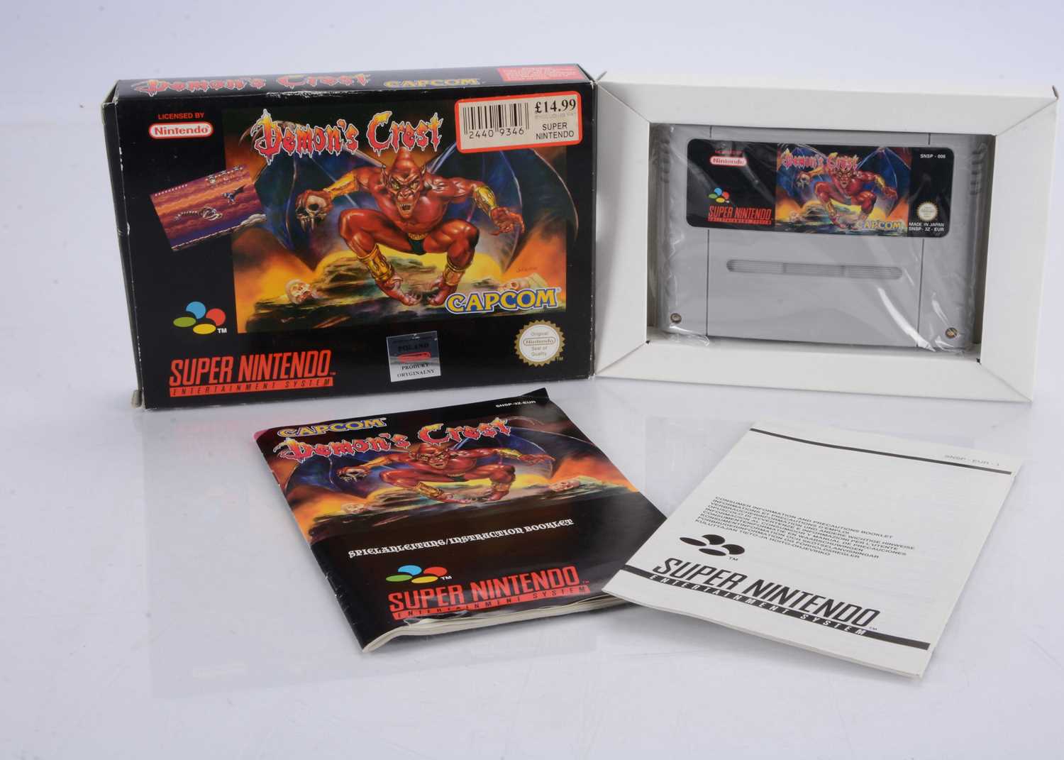 Lot 415 - Super Nintendo SNES Game Demon's Crest