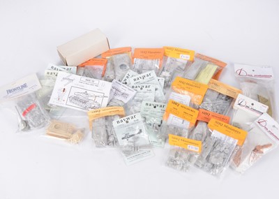 Lot 434 - 1:76 Scale and Other White Metal and Resin WWI1 and Later Military Kits (30)