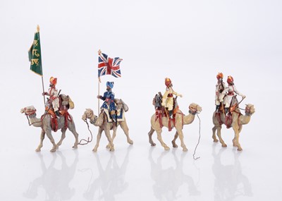 Lot 444 - Somerset boxed Bikanir Camel Corps including flag bearers