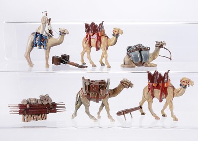 Lot 447 - Somerset Bikanir Camel Corps pieces comprising SLCR1 Resting Camel with Military Pack