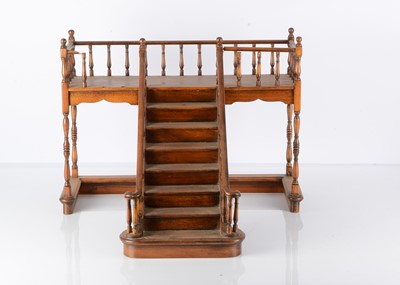 Lot 1394 - A recent wooden staircase display