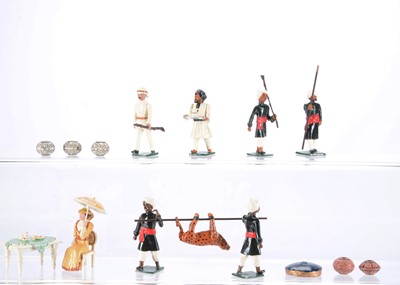 Lot 454 - Marlborough Military Models Durbar Series set D45 Return of the Hunting Party (7 pcs)