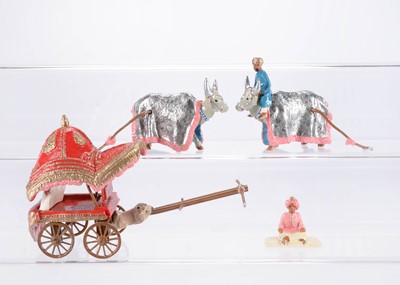 Lot 456 - Marlborough Military Models Durbar Series set D118 Prince in Bullock Cart