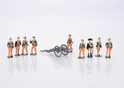 Lot 478 - Nostalgia set N 416 Butler's Rangers with Grasshopper Gun 1779