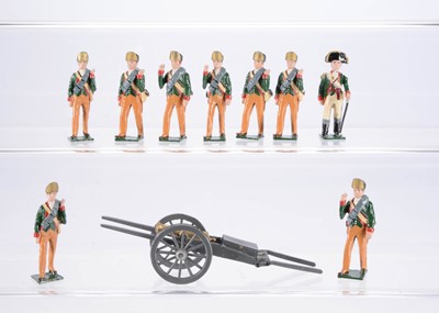Lot 480 - Nostalgia set N 416 Butler's Rangers with Grasshopper Gun 1779