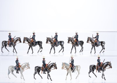 Lot 481 - Nostalgia 4pce mounted figure sets comprising 2 X set N41 British Honduras Constabulary (Frontier Force) 1898 with one extra figure