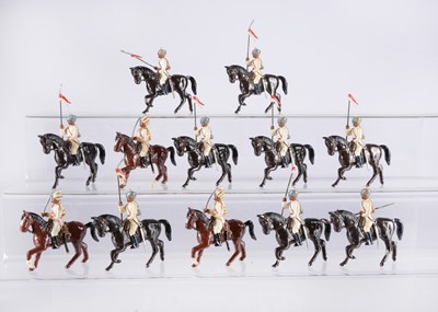 Lot 488 - Nostalgia 4pce mounted figures 3 X set N232 Jodhpur Sardar Risala (Imperial Service Lancers) India 1905
