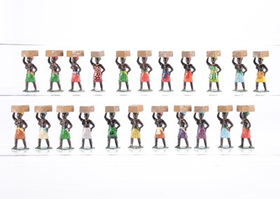 Lot 502 - Nostalgia 8pce sets 2 X N178 Fanti Women Carriers Ashanti War Africa 1874 with six extra figures