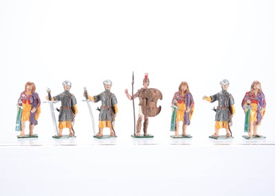 Lot 512 - Shamus Wade's rare Oojah-cum-pivvy series 'Ancients' 7 figures comprising 0.2 Irish Kern (3)
