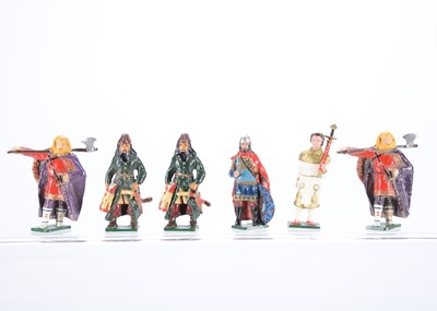 Lot 513 - Shamus Wade's rare Oojah-cum-pivvy series Byzantine soldiers comprising 0.7 Kataphractos c1050