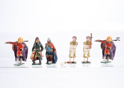 Lot 514 - Shamus Wade's rare Oojah-cum-pivvy series Byzantine soldiers comprising 0.7 Kataphractos c1050 (spear missing)