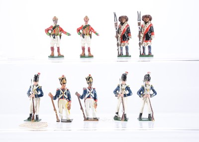 Lot 520 - Shamus Wade's rare Oojah-cum-pivvy series miscellaneous figures including the original No. 01 Mexican soldier from 'The Alamo' with a later non-Nostalgia copy