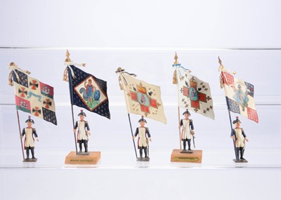 Lot 523 - Mignot 21st century manufacture regional and traditional French flags comprising Bonne Nouvelle