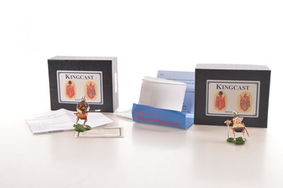 Lot 548 - Kingcast Wyvern Standard series of individually boxed new metal knights with correct heraldry comprising English foot knights WS9 Bartholomew, Lord Burgheshe