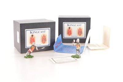 Lot 552 - Kingcast Wyvern Standard series of individually boxed new metal knights with correct heraldry comprising English foot knights WS21 Reginald, Lord Cobham