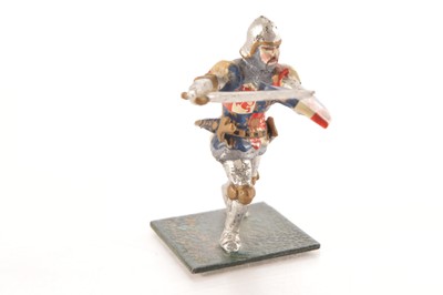 Lot 558 - Richard Courtenay post WW2 No.8 knight foot figure of King of the Fortunate Isles