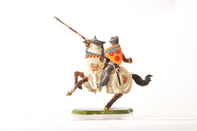 Lot 577 - Original Seywyn-Smith Miniatures Hugh Courtenay, Earl of Devon on rearing horse