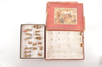 Lot 585 - A fine Gebruder Heinrich 60mm scale 18 pce boxed set of Boer War City Imperial Volunteers in original 'The British Army' box