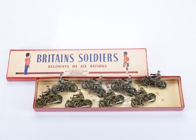 Lot 602 - Britains post WW2 set 1791 Royal Corps Signals M/C Despatch Riders