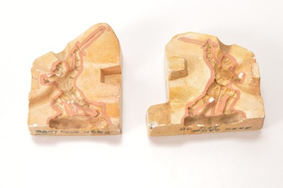 Lot 607 - Mould marked 1396 - subsequently Britains foot Knight of Agincourt advancing with sword